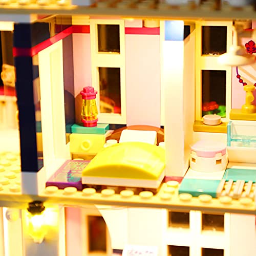 SWDZ Juego de luces LED para Lego Friends Grand Hotel Resort Dolls House, kit de iluminación de bloques de construcción compatible con Lego 41684 (no incluye el modelo)