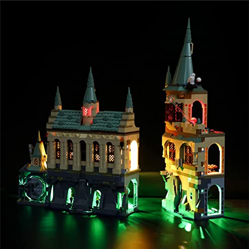 SWDZ Juego de luces LED para Lego Harry Potter Hogwarts Cámara de Secretos, kit de iluminación de bloques de construcción compatible con Lego 76389 (no incluye el modelo)