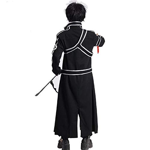 Sword Art Online Cosplay Kirito Kirigaya Kazuto Disfraz de Cosplay Conjunto Completo Traje de Halloween para Hombres