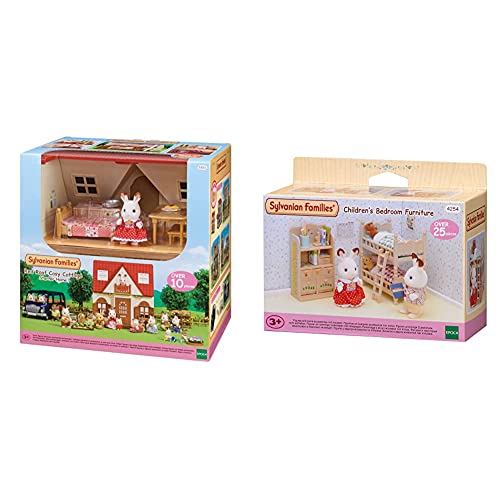 SYLVANIAN FAMILIES 5303 Casa De Campo + 4254 Muebles Habitación Niños