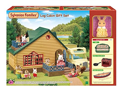 SYLVANIAN FAMILIES Juego de Regalo de cabaña de Troncos