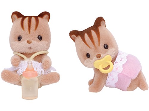 Sylvanian Families- Walnut Squirrel Twins Mini muñecas y Accesorios, Multicolor (Epoch para Imaginar 5081)