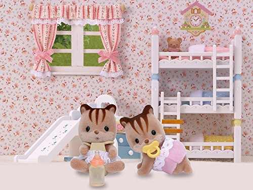 Sylvanian Families- Walnut Squirrel Twins Mini muñecas y Accesorios, Multicolor (Epoch para Imaginar 5081)