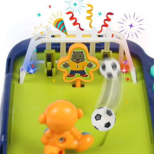 Symiu Futbolines para Niños Mini Juguetes Mesa Multijuegos con Porteria Futbol Juegos de Mesa para Niños Juegos Educativos Regalos para Niños de 3 4 5 6 Años