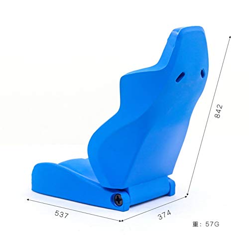 SZMYLED Sillita de simulación de miniasiento de cabina de coche, para 1/10 trx4 scx10 RC Climbing Car Accesorio Decorativo Una sección azul