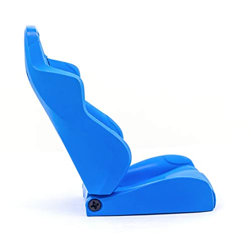 SZMYLED Sillita de simulación de miniasiento de cabina de coche, para 1/10 trx4 scx10 RC Climbing Car Accesorio Decorativo Una sección azul