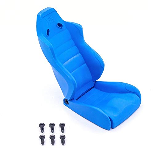 SZMYLED Sillita de simulación de miniasiento de cabina de coche, para 1/10 trx4 scx10 RC Climbing Car Accesorio Decorativo Una sección azul