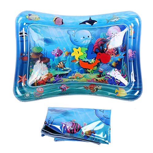 T best Alfombrilla de Agua para bebés Alfombrilla de Juego Inflable de Juguete para bebés, Alfombrilla de Juego para niños inflables para bebés pequeños