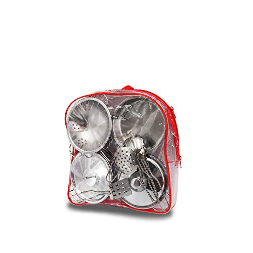 Tachan- Mochila con menaje de Cocina, Color Acero (CPA Toy Group Trading S.L. 780T00494)