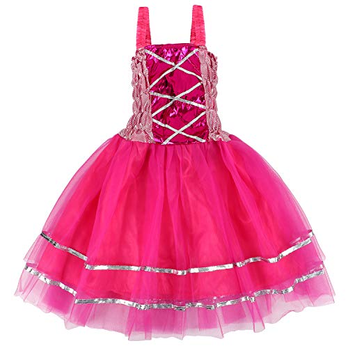 Tacobear Disfraz Hada Niña Disfraz Mariposa con Alas Hada Vestido Diademas Corona Flores Varitas Magicas Hada Mariposa Princesa Disfraces Accesorios Regalos Fiesta Cumpleaños para Niñas Niños (Pink)