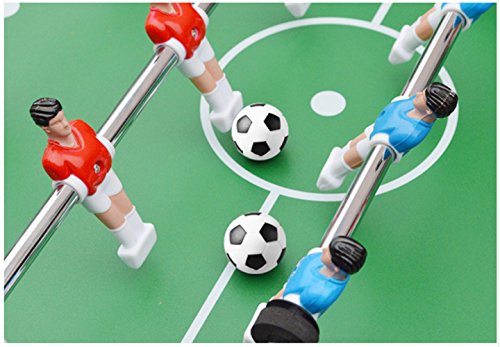 Tadudu Juego de Foosball de Futbol de Mesa, Paquete de 8PCS (Negro y Blanco, 32mm )