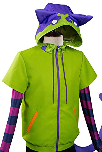 Taiture SK8 The Infinity Miya - Disfraz de Miya para Halloween, Carnaval, Cosplay, color verde, talla M