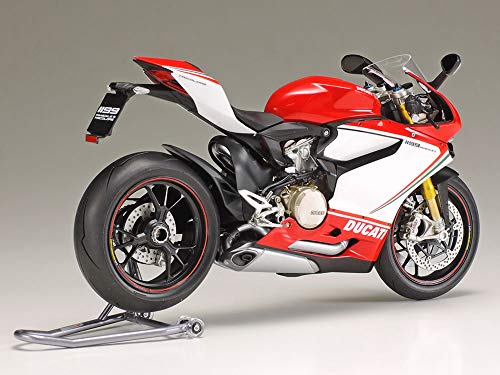 Tamiya 1:12 Ducati 1199 Panigale S Tricolore, réplica Fiel, plástico, Hobby, encolado, Kit de modelismo, Montaje, sin Pintar, Multicolor (14132)