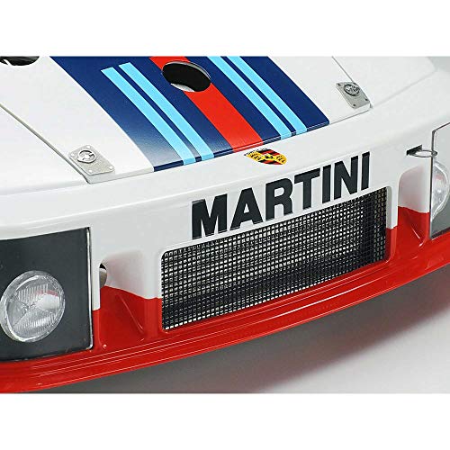 Tamiya 1:12 Porsche 935 Martini c. PE-maqueta, plástico, Kit para Montar, réplica Detallada, sin Pintar, Color White us (12057)