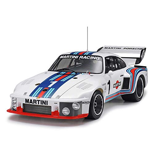 Tamiya 1:12 Porsche 935 Martini c. PE-maqueta, plástico, Kit para Montar, réplica Detallada, sin Pintar, Color White us (12057)