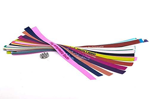 Tarja 73 - Pulseras de Tela Personalizadas - Pack de 50 - Regalo Personalizado y Original ideal para celebraciones