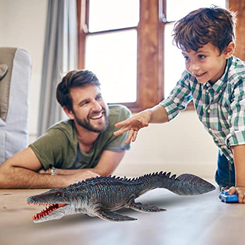 Tebinzi Mosasaurus con Mandíbula Dinosaurio Grande, Prehistoric Ocean Animal Figura Juguetes Colección Regalo para Niños