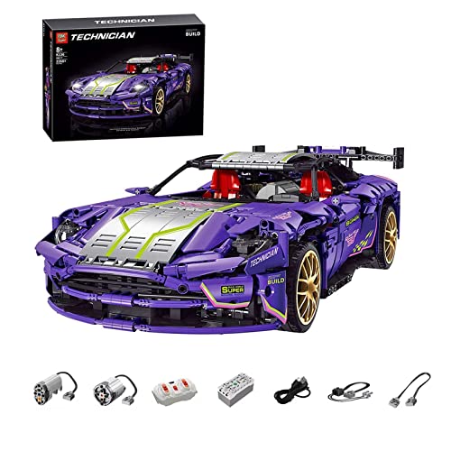 Technic Adecuado para el automóvil deportivo Aston Martin DB11, colección exclusiva de modelos de automóviles de tecnología, más de 2268 piezas de carreras, compatible con Lego dynamic,51 * 23 * 15CM