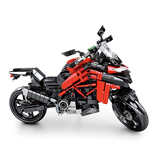 Technic Racing Off Road modelo de moto, ColiCor 710 piezas kit de construcción para Ducati Panigale V4 R modelo de motocicleta, juegos de bloques de construcción compatibles con Lego Technic