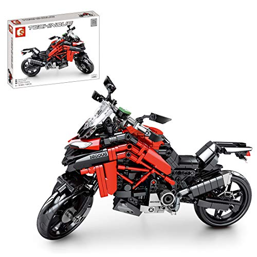 Technic Racing Off Road modelo de moto, ColiCor 710 piezas kit de construcción para Ducati Panigale V4 R modelo de motocicleta, juegos de bloques de construcción compatibles con Lego Technic