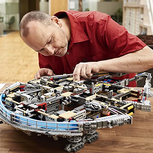 Technic Star Wars Millennium Falcon Falcon, modelo de nave, 8445 piezas, juego construcción nave estelar grande, juego de bloques construcción con abrazadera MOC A,84 * 56 * 21cm