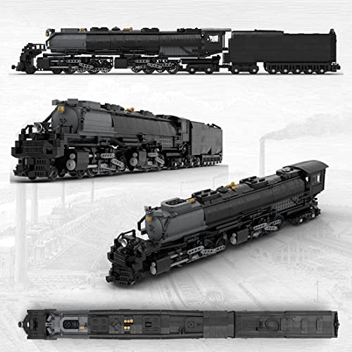 Technics Juego de Trenes con Control Remoto, 3200+ PCSechnics RC Electric Union Pacific 4014 Big Boy Juego de Bloques de construcción de Trenes de Vapor con función de Potencia, Compatible c