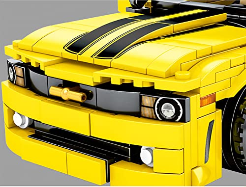 Technics Modelo de Coche Deportivo para Chevrolet Camaro, 558 Piezas Carreras superdeportivo con Retroceso, Juego construcción avanzado Adultos, Bricolaje Compatible Lego Technic