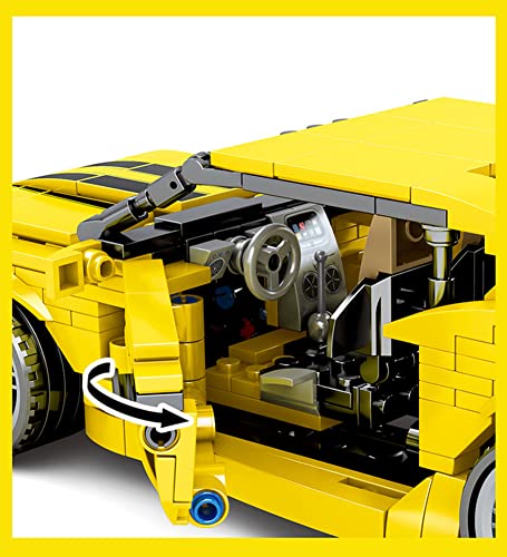 Technics Modelo de Coche Deportivo para Chevrolet Camaro, 558 Piezas Carreras superdeportivo con Retroceso, Juego construcción avanzado Adultos, Bricolaje Compatible Lego Technic