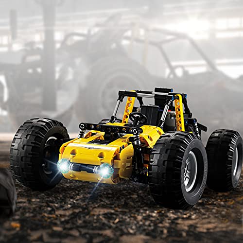 Technik Off-Road Buggy Car, con Control Remoto, Motor Compatible con Lego Technic Model Off Road Vehicle Buggy Building Blocks