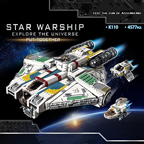 Técnica Kit De Modelo De Nave Estelar Millennium Falcon, Nave Espacial De 4577 Piezas Halcón Milenario Maqueta Juego De Bloques De Construcción Star Warship, Compatible Con Lego Star Wars