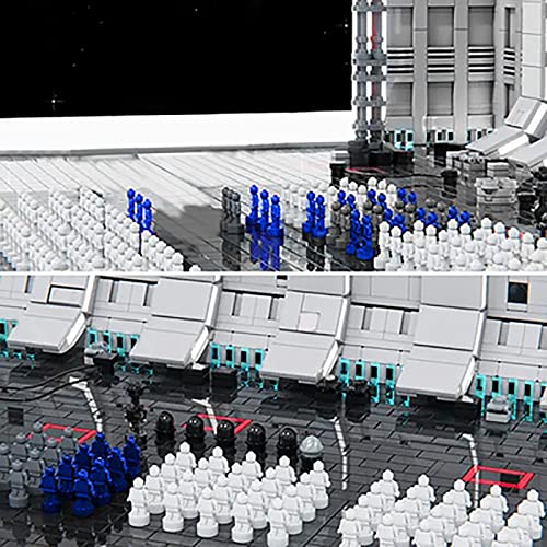 Tecnología Modelo de nave espacial, MOC 5263, Death Star II Hangar Bay 272 Diorama 5403 Piezas UCS Super Star Destroyer Compatible con Lego Star Destroyer