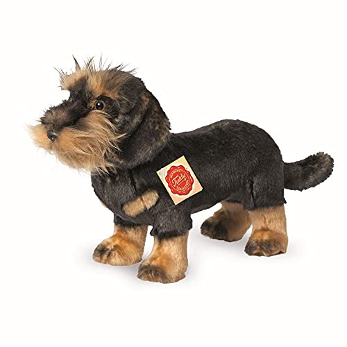 Teddy Hermann 91923 Perro Salchicha de Pelo Duro 28 cm, Peluche