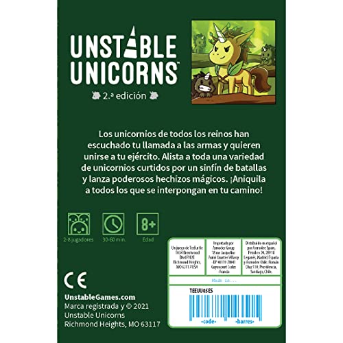 TeeTurtle Unstable Unicorns Unicornios de Leyenda - Expansión en Español (TEEUU04ES)