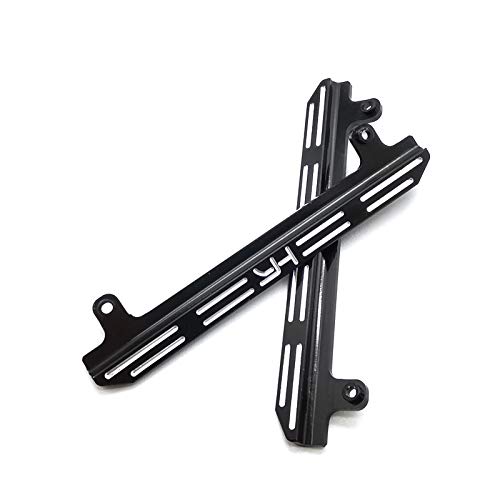 tellaLuna 2 unids metal lateral tacos pedal deslizadores para JIMNY XMYKC01CM 1/16 RC coche actualización piezas accesorios, negro