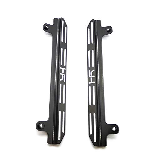 tellaLuna 2 unids metal lateral tacos pedal deslizadores para JIMNY XMYKC01CM 1/16 RC coche actualización piezas accesorios, negro