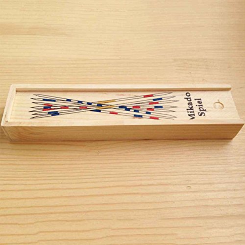 teng hong hui El bebé Educativo de Madera Tradicional Mikado Spiel Juguete Educativo Mikado recogen Palos con la Caja del Juego