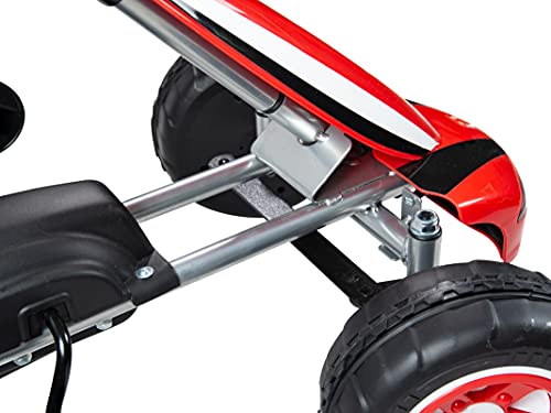 Teorema Giocattoli Go Kart 66376 - Pedales para niños con Freno, Color Rojo