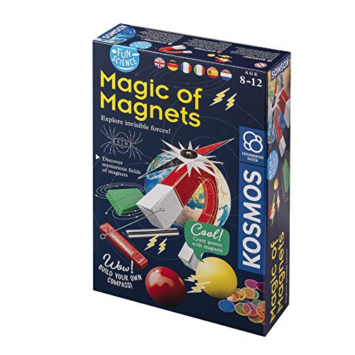 Thames & Kosmos Thames and Kosmos 7616595 Fun Science: Magic, Explore Fuerzas Invisibles, Descubra Campos Misteriosos de Imanes, Construya su Propia brújula, Edades 8+, Multi