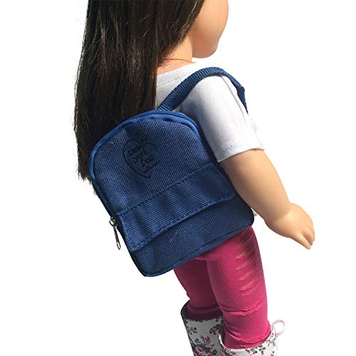 The New York Doll Collection Mezclilla Mochila Se adapta a 18 pulgadas / 46 cm Muñecas - Niña Muñeca Accesorios