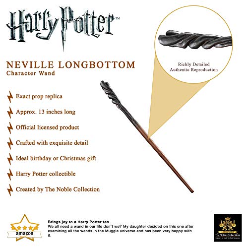 The Noble Collection - Varita de Personaje de Neville Longbottom