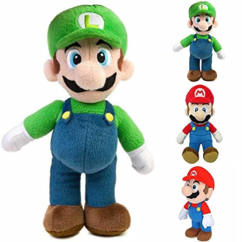 Therfk 2 Uds Super A Marioed Bros Juguete De Felpa Mario Muñeca Luigi Juguete Suave Muñeco De Peluche Juguete Niños Cumpleaños 30Cm