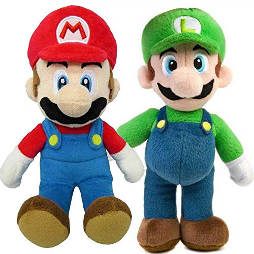 Therfk 2 Uds Super A Marioed Bros Juguete De Felpa Mario Muñeca Luigi Juguete Suave Muñeco De Peluche Juguete Niños Cumpleaños 30Cm