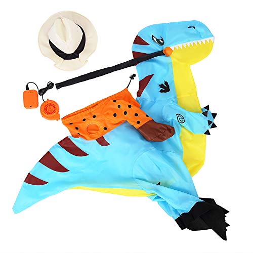 ThinkMax Traje Inflable Dinosaurio para niños Disfraz de Halloween para Fiesta de Cosplay