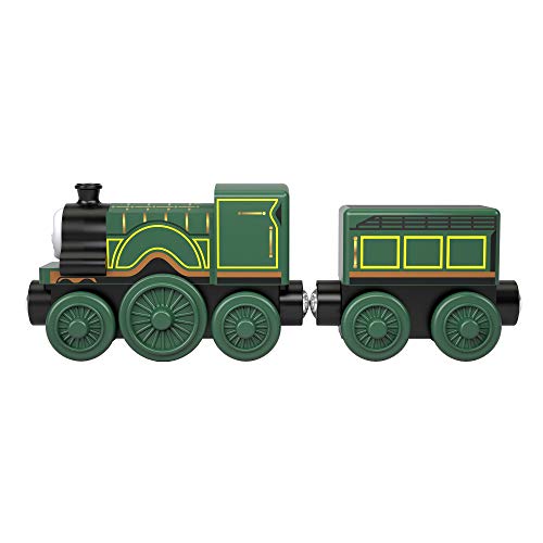 Thomas & Friends Locomotora de Madera Emily, Tren de Juguete niños +2 años (Mattel GGG47)