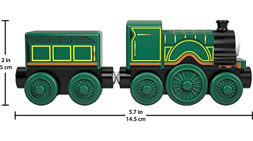 Thomas & Friends Locomotora de Madera Emily, Tren de Juguete niños +2 años (Mattel GGG47)