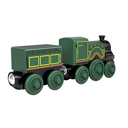 Thomas & Friends Locomotora de Madera Emily, Tren de Juguete niños +2 años (Mattel GGG47)