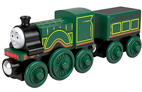 Thomas & Friends Locomotora de Madera Emily, Tren de Juguete niños +2 años (Mattel GGG47)