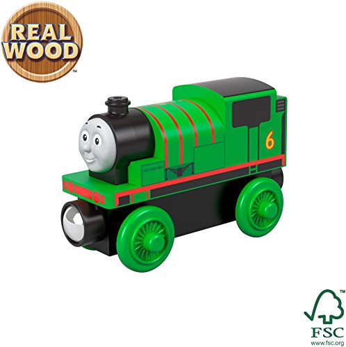 Thomas & Friends Locomotora de Madera Percy, Tren de Juguete niños +2 años (Mattel GGG30)