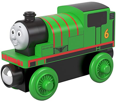 Thomas & Friends Locomotora de Madera Percy, Tren de Juguete niños +2 años (Mattel GGG30)