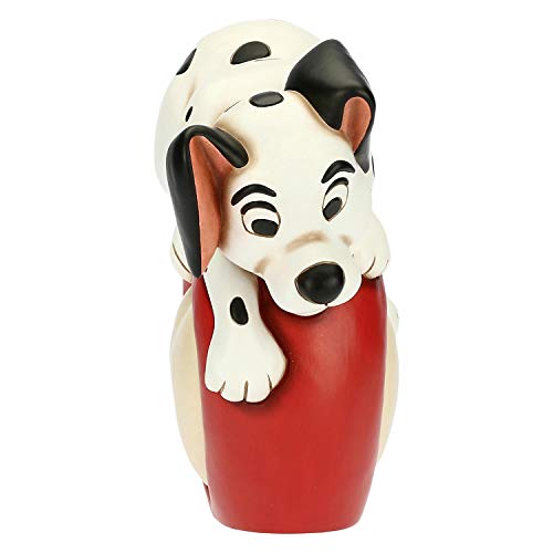 THUN - Cachorro dálmata maxi con corazón - Accesorios de cocina, para la mesa - Idea regalo - Línea Disney - Cerámica - 29,6 x 13 x 27,1 cm de altura